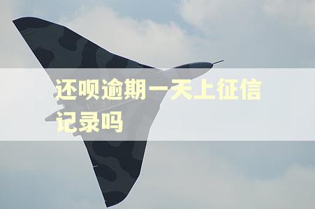还呗逾期一天上征信记录吗