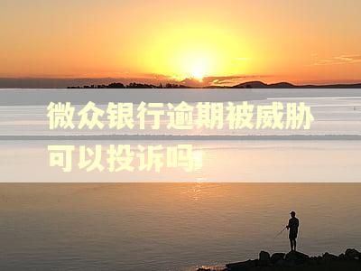 微众银行逾期被威胁可以投诉吗