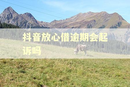 抖音放心借逾期会起诉吗