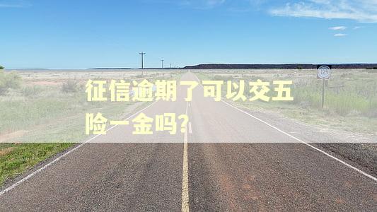 征信逾期了可以交五险一金吗？
