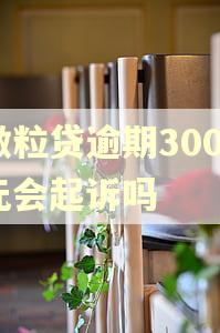 微粒贷逾期3000元会起诉吗