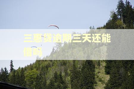 三惠贷逾期三天还能借吗 三惠贷逾期三天还能借吗