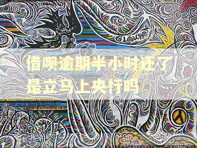 借呗逾期半小时还了是立马上央行吗