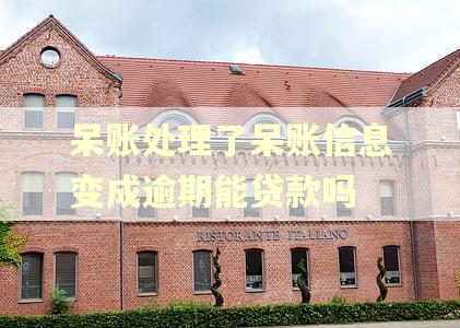 呆账处理了呆账信息变成逾期能贷款吗