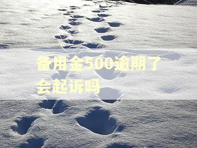 备用金500逾期了会起诉吗 备用金500逾期了会起诉吗