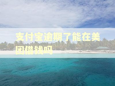 支付宝逾期了能在美团借钱吗