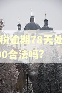 报税逾期78天处罚500合法吗?