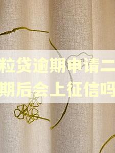 微粒贷逾期申请二次分期后会上征信吗