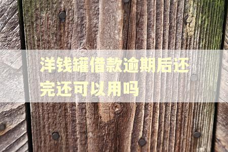 洋钱罐借款逾期后还完还可以用吗