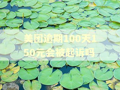 美团逾期100天150元会被起诉吗