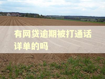 有网贷逾期被打通话详单的吗 有网贷逾期被打通话详单的吗
