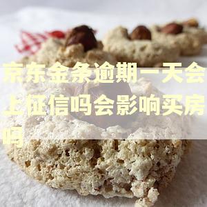 京东金条逾期一天会上征信吗会影响买房吗