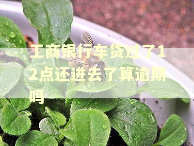工商银行车贷过了12点还进去了算逾期吗
