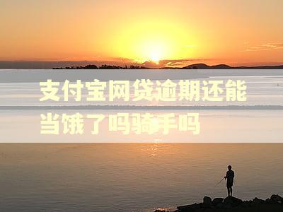 支付宝网贷逾期还能当饿了吗骑手吗