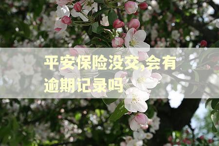 平安保险没交,会有逾期记录吗