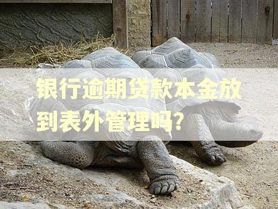 银行逾期贷款本金放到表外管理吗？