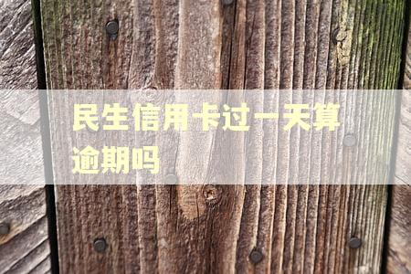 民生信用卡过一天算逾期吗