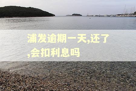 浦发逾期一天,还了,会扣利息吗