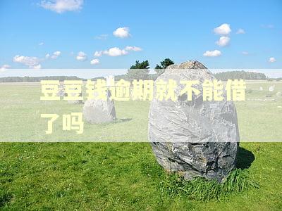 豆豆钱逾期就不能借了吗 豆豆钱逾期就不能借了吗