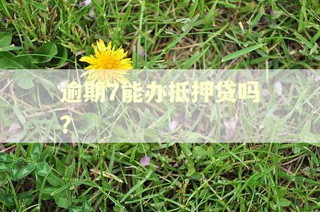 逾期7能办抵押贷吗?