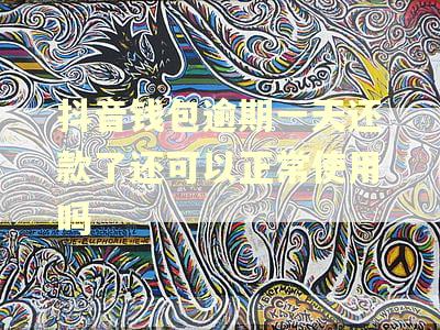 抖音钱包逾期一天还款了还可以正常使用吗