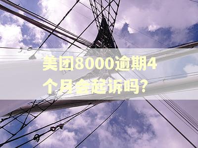 美团8000逾期4个月会起诉吗? 美团8000逾期4个月会起诉吗?