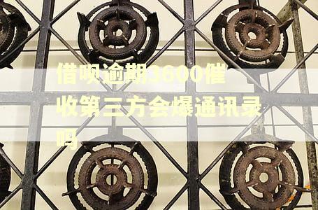 借呗逾期3600催收第三方会爆通讯录吗