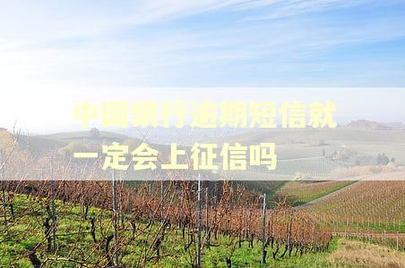 中国银行逾期短信就一定会上征信吗