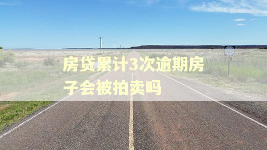 房贷累计3次逾期房子会被拍卖吗