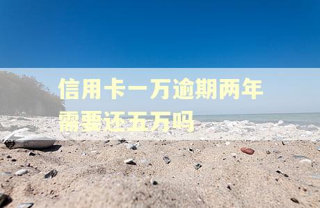 信用卡一万逾期两年需要还五万吗