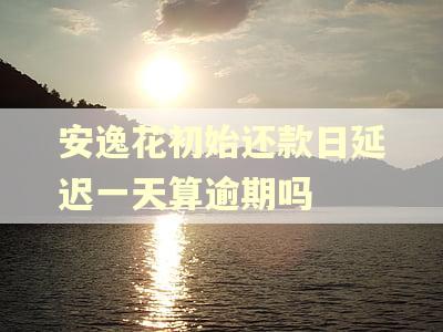 安逸花初始还款日延迟一天算逾期吗