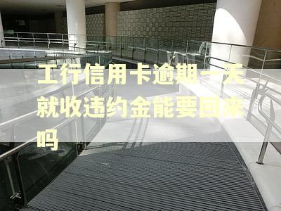 工行信用卡逾期一天就收违约金能要回来吗