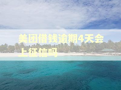 美团借钱逾期4天会上征信吗