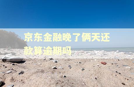 京东金融晚了俩天还款算逾期吗