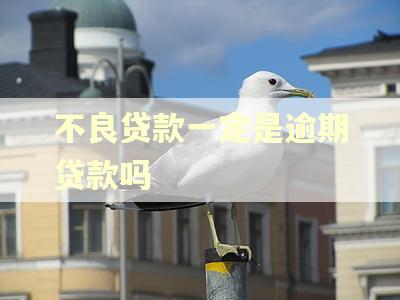 不良贷款一定是逾期贷款吗 不良贷款一定是逾期贷款吗