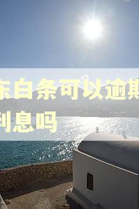 京东白条可以逾期多收利息吗