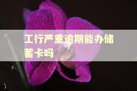 工行严重逾期能办储蓄卡吗