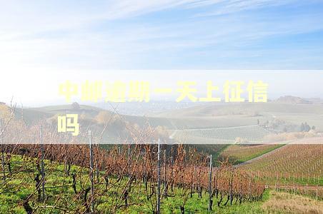 中邮逾期一天上征信吗 中邮逾期一天上征信吗