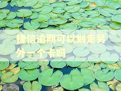 捷信逾期可以划走另外一个卡吗