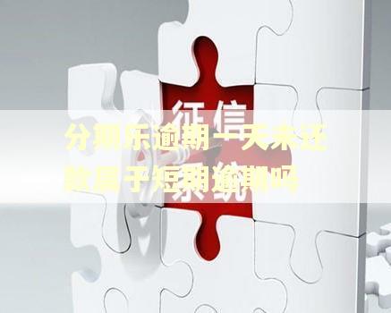 分期乐逾期一天未还款属于短期逾期吗