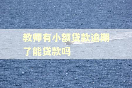 教师有小额贷款逾期了能贷款吗 教师有小额贷款逾期了能贷款吗