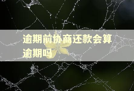 逾期前协商还款会算逾期吗