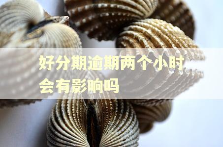 好分期逾期两个小时会有影响吗 好分期逾期两个小时会有影响吗