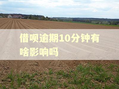 借呗逾期10分钟有啥影响吗 借呗逾期10分钟有啥影响吗