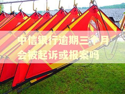中信银行逾期三个月会被起诉或报案吗