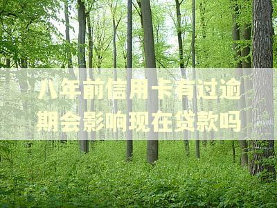 八年前信用卡有过逾期会影响现在贷款吗