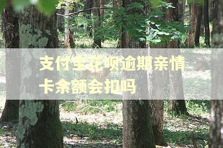 支付宝花呗逾期亲情卡余额会扣吗 支付宝花呗逾期亲情卡余额会扣吗