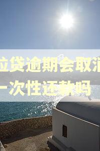 微粒贷逾期会取消分期一次性还款吗