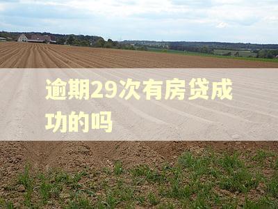 逾期29次有房贷成功的吗