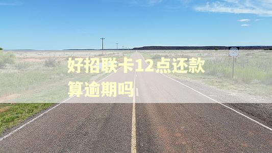 好招联卡12点还款算逾期吗